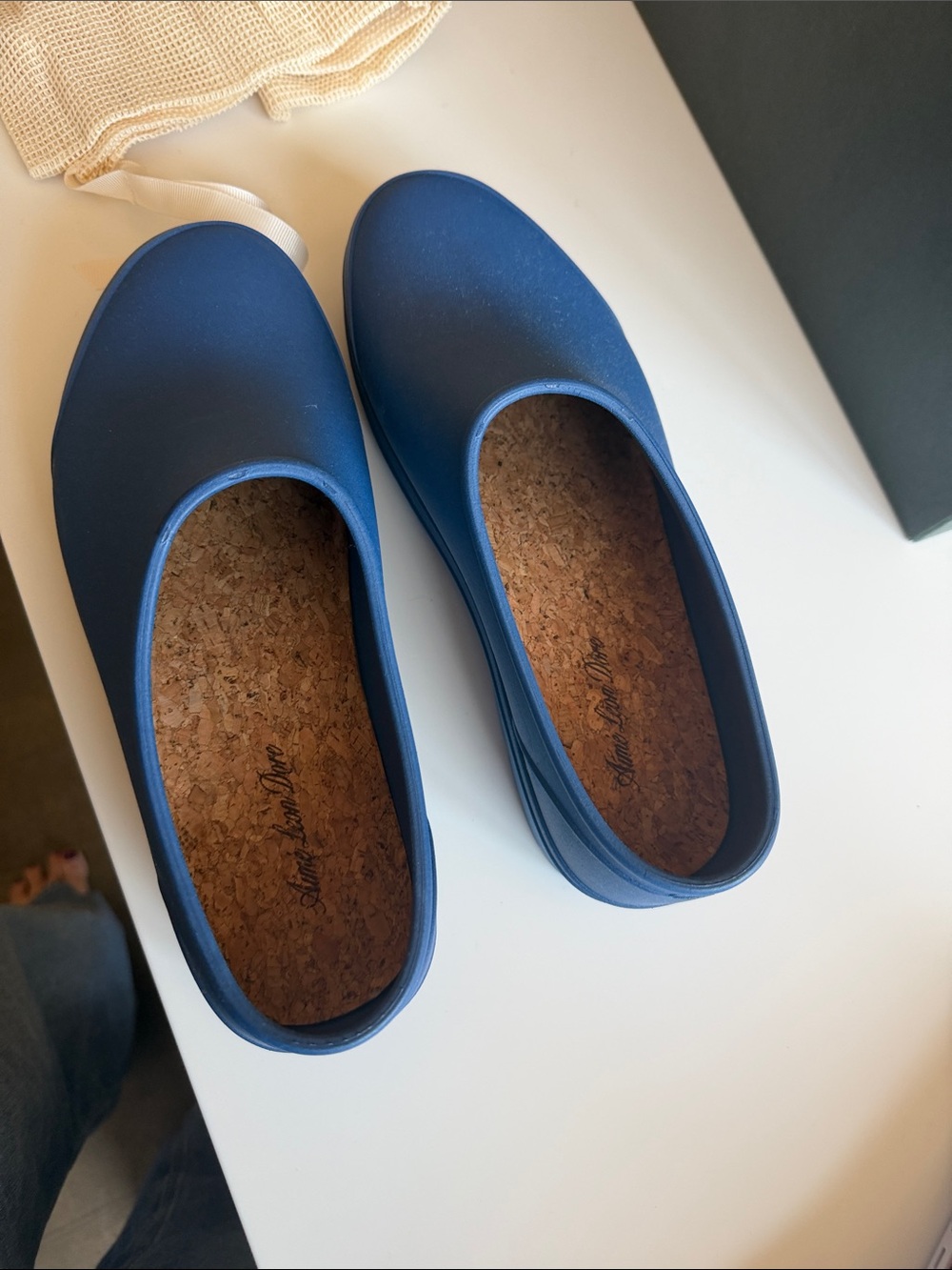 Aime Leon Dore Blue Slip-On Loafers unisex garden pool rubber